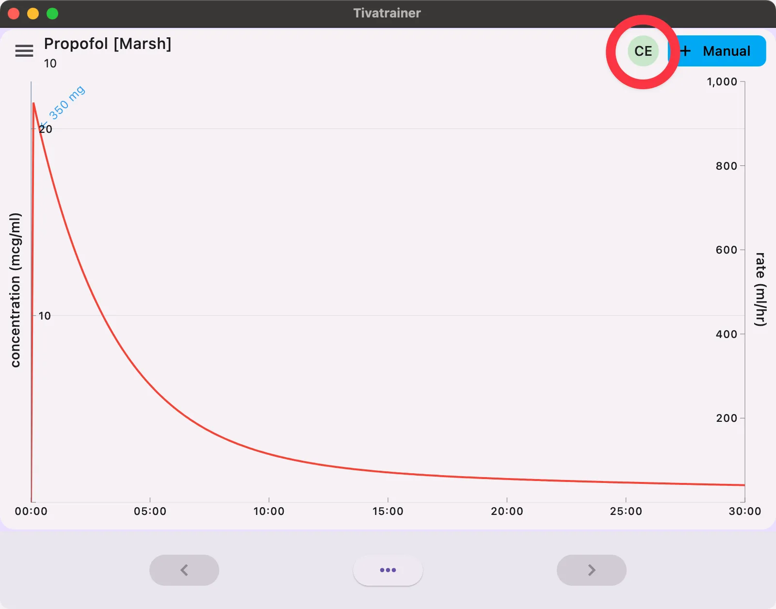 Effect line button 